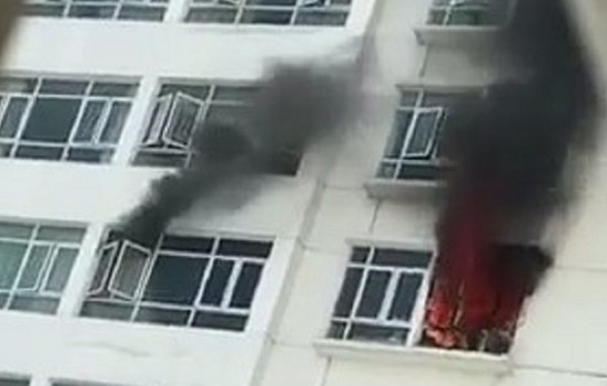 Cháy chung cư Hoàng Anh Golden House, hàng trăm cư dân tháo chạy